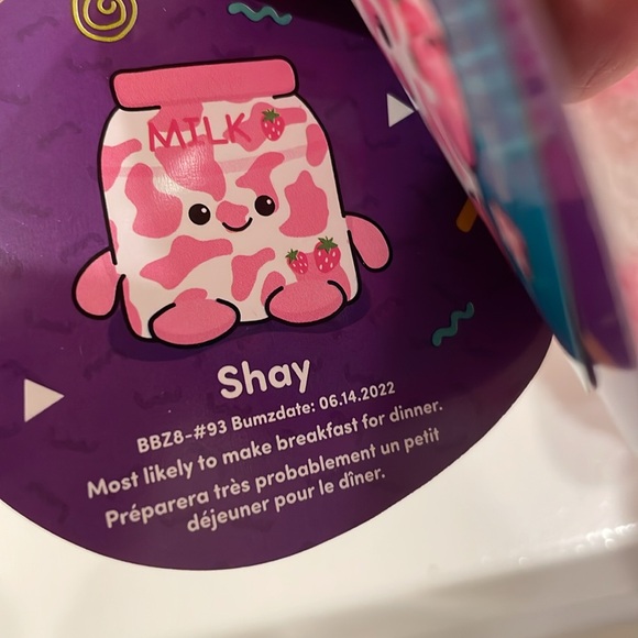 NWT 7.5” Shay the Strawberry Milk 🍓🥛MooBumz Bumbumz by Russ - Picture 5 of 5